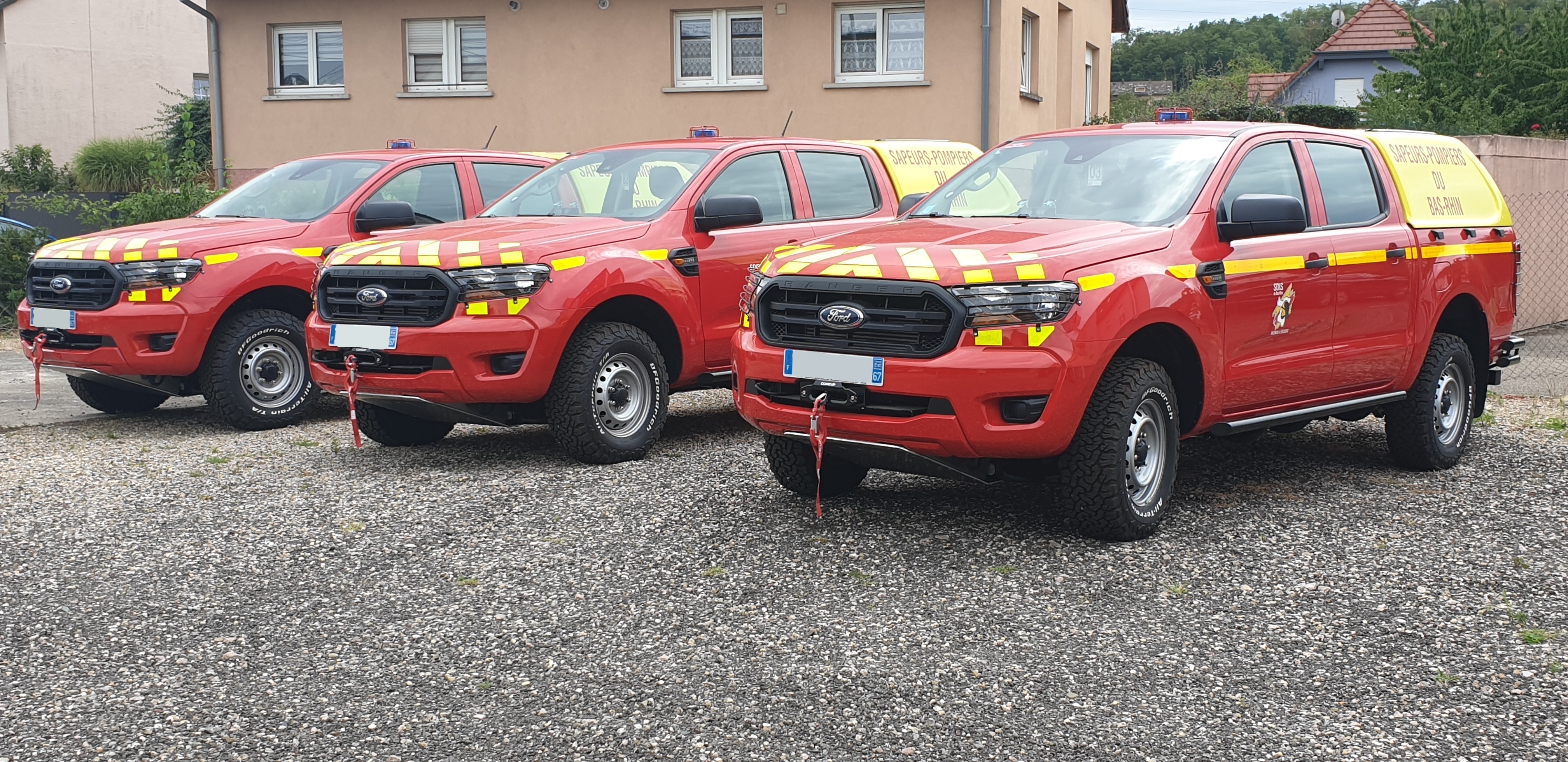 Equipement de véhicules de Service d'Incendie et de secours par marque de véhicules